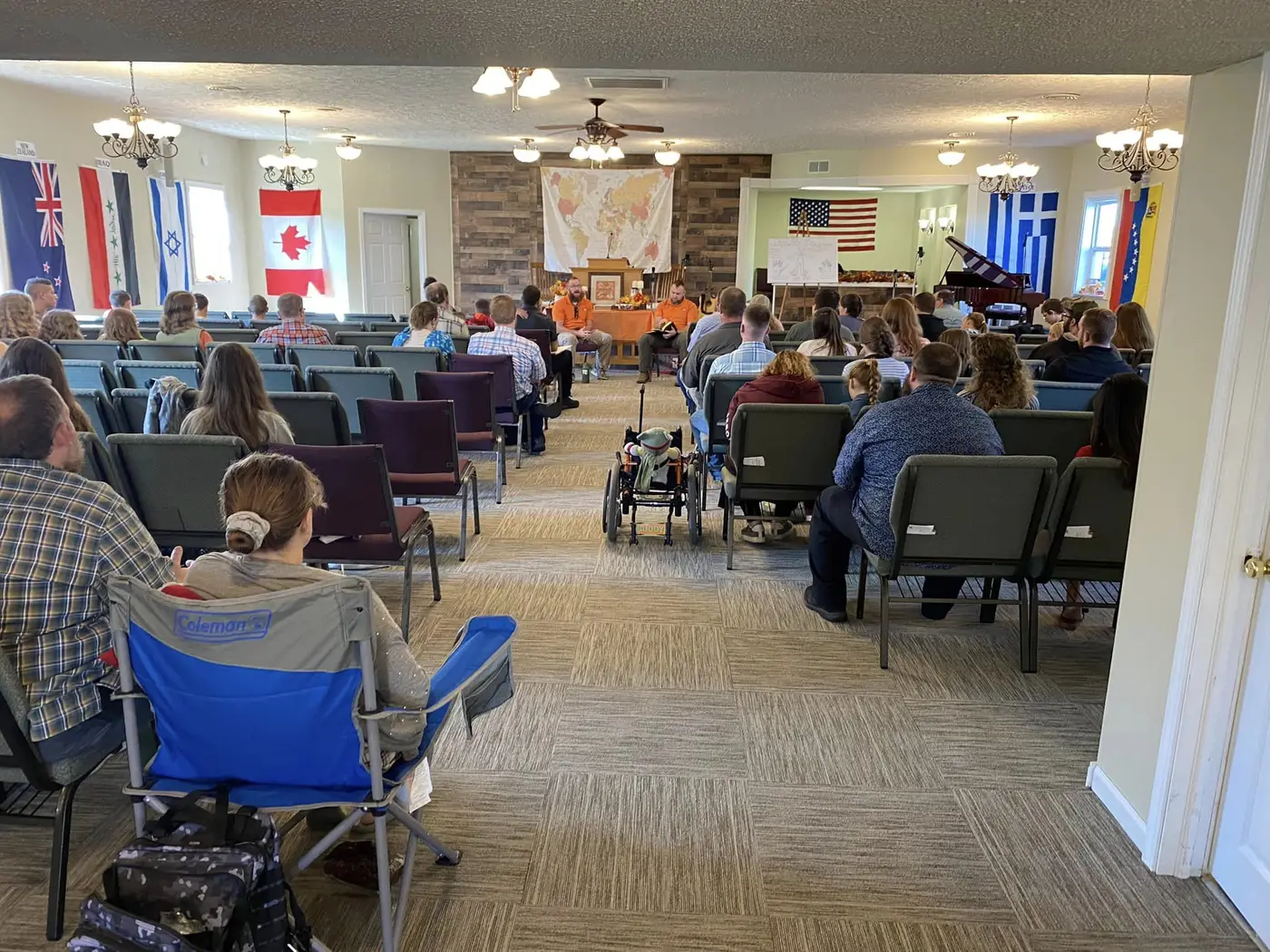 A full room at a Who Will Go training session